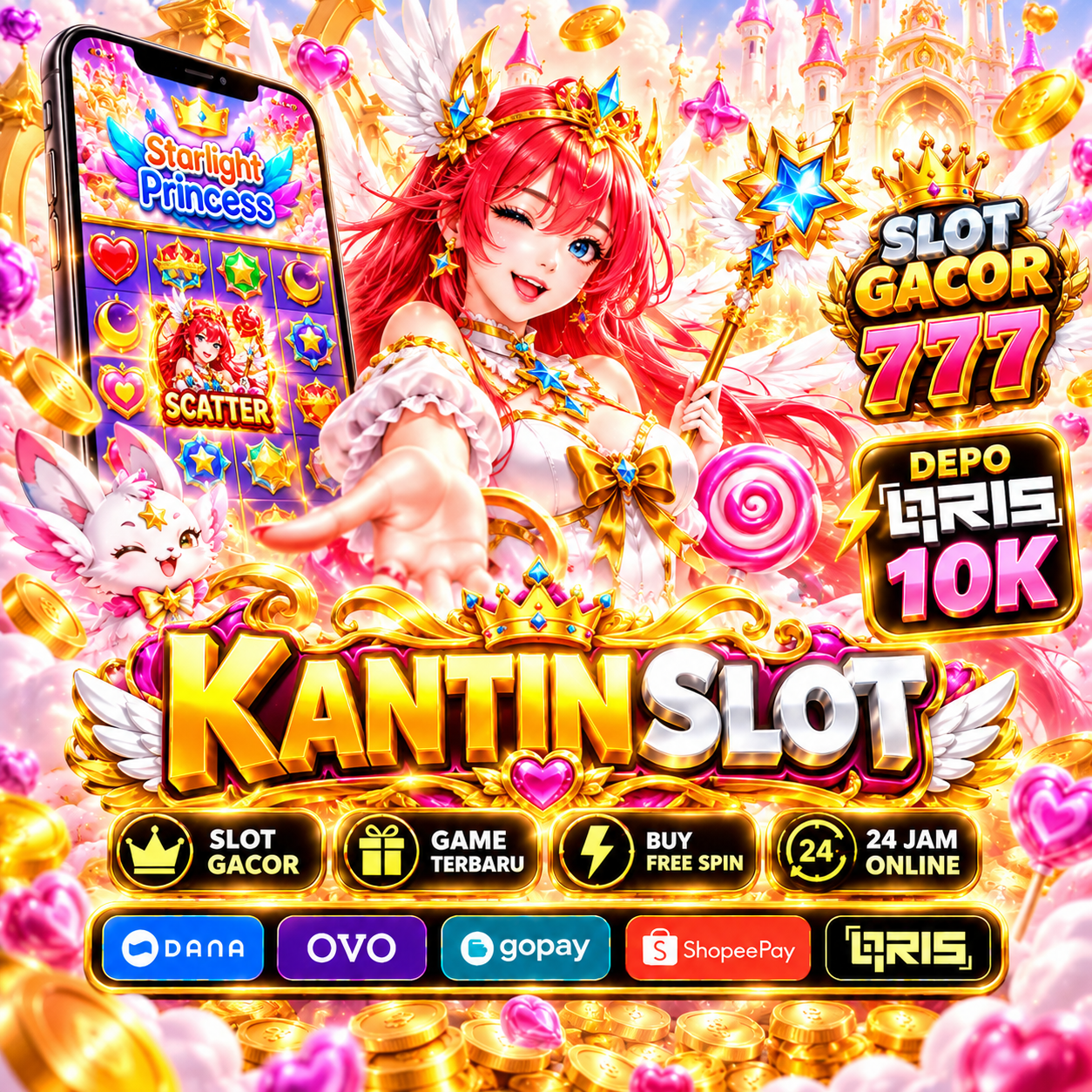 KANTIN SLOT GACOR ⚡️ Situs Slot Dana Deposit Via QRiS Online 24 Jam